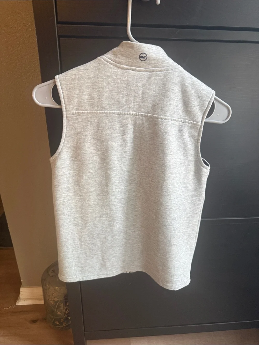 Vineyard Vines Kids Light Gray Fleece Vest